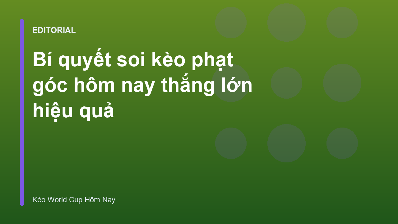Người chơi đang phân tích kèo phạt góc hôm nay